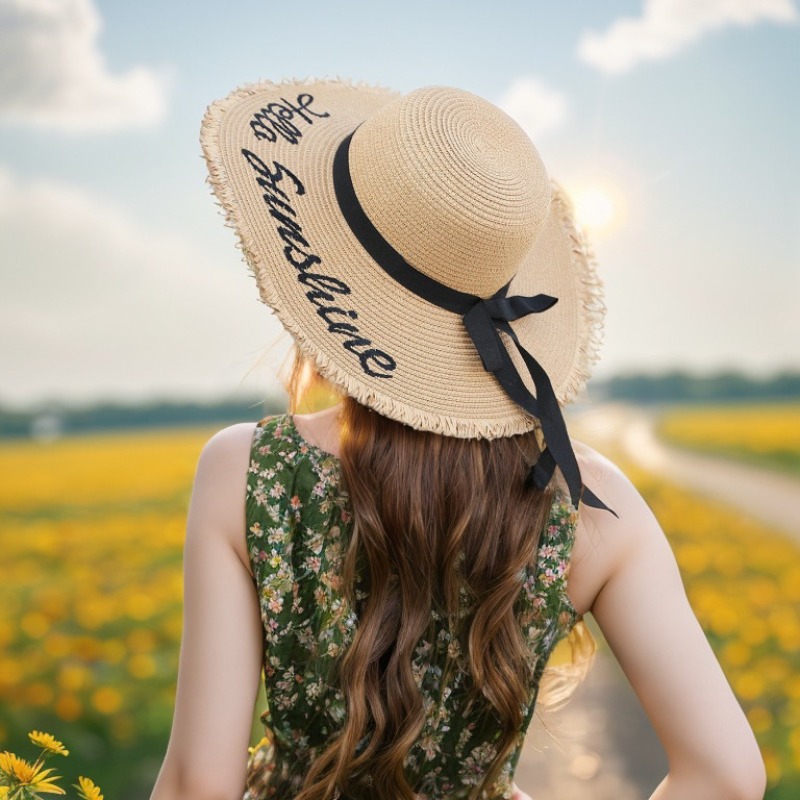 1pc Summer Floppy Beach Hats f - Hat Floppy Wide reseña y precio