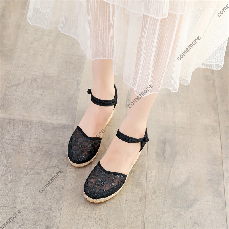 Women's Lace Mesh Espadrille W - Wedge Espadrille Women reseña y precio