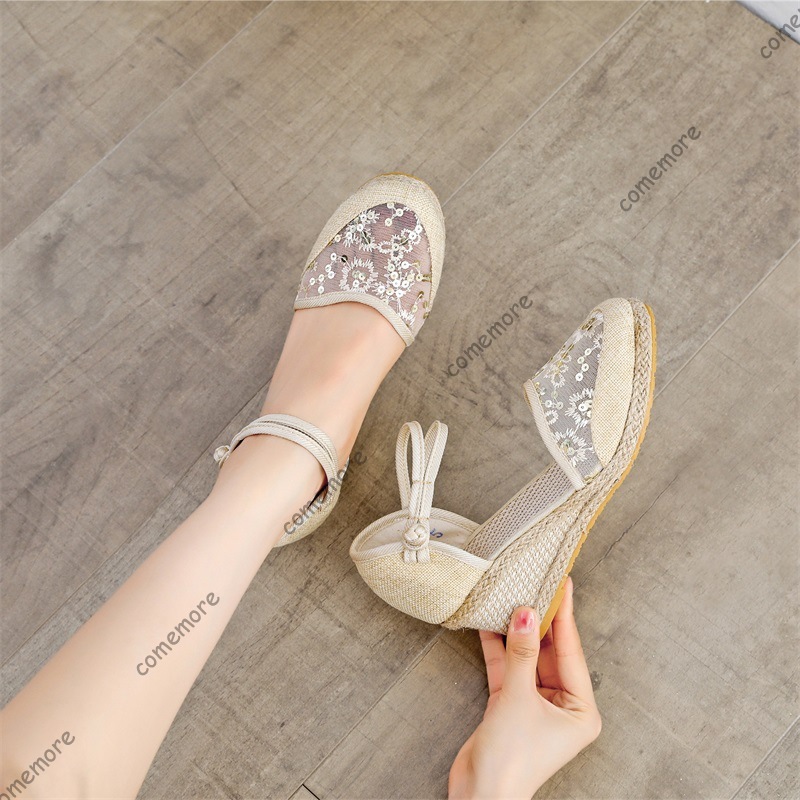 Women's Lace Mesh Espadrille W - Wedge Espadrille Women reseña y precio