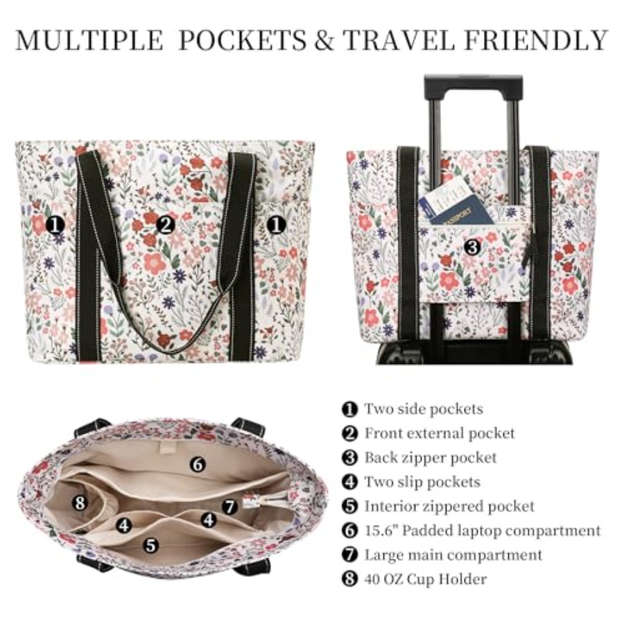Tote Bag for Women with Laptop - Tote Bag Beach reseña y precio