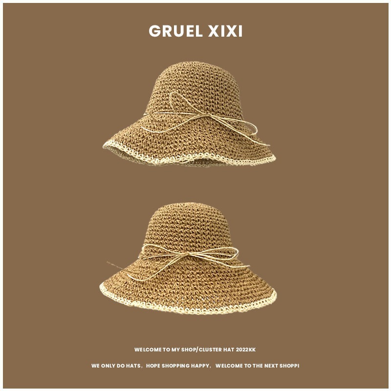 1pc Women's Summer Beach Straw - Hat Floppy Wide reseña y precio