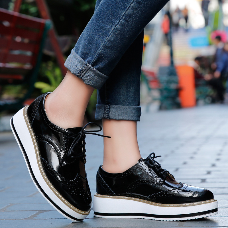 Women Loafers Shoes Leather Th - Wedge Espadrille Women reseña y precio