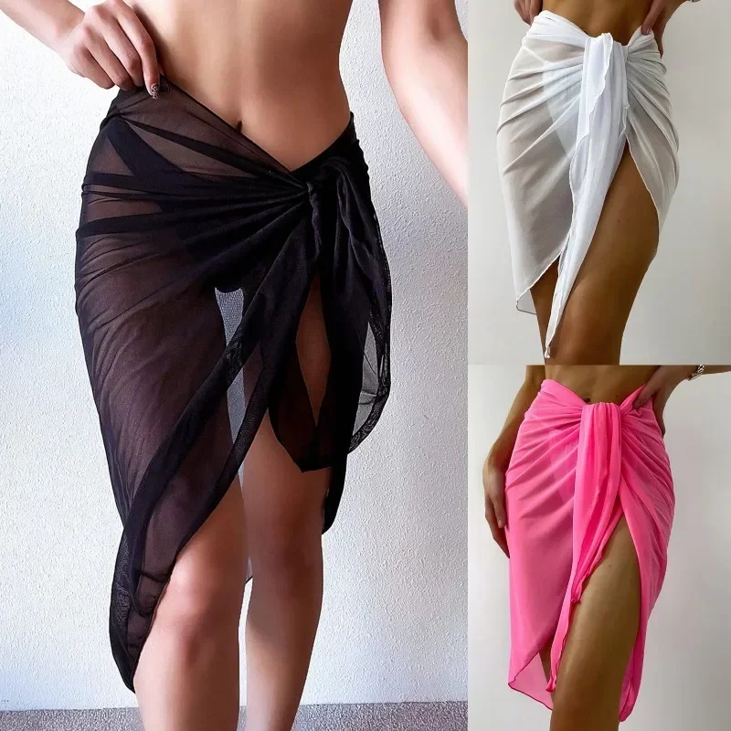 Summer Beach Dress Wrap Sheer  - Cover Up Kaftan reseña y precio